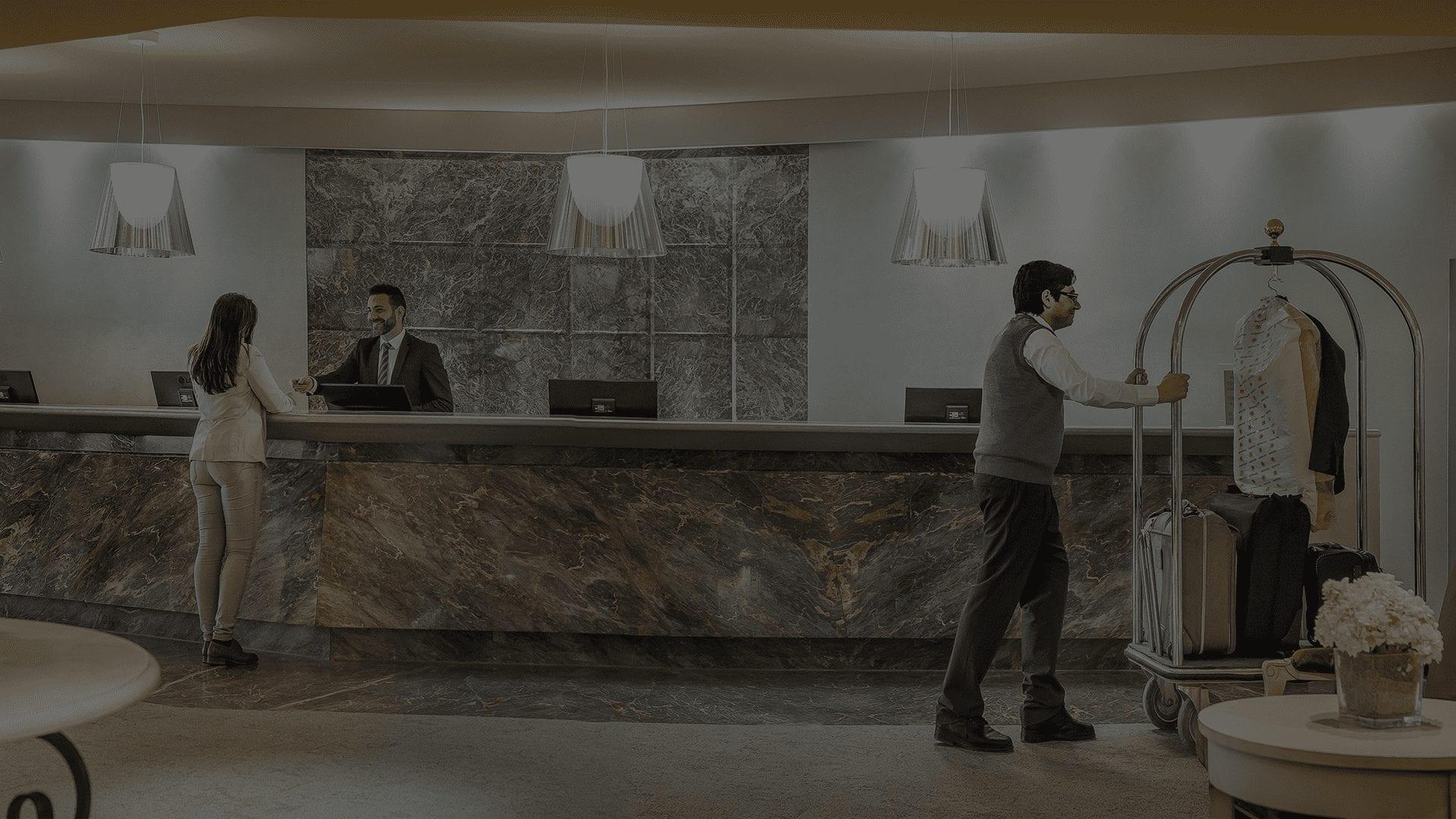 Hotel Check-In Counter