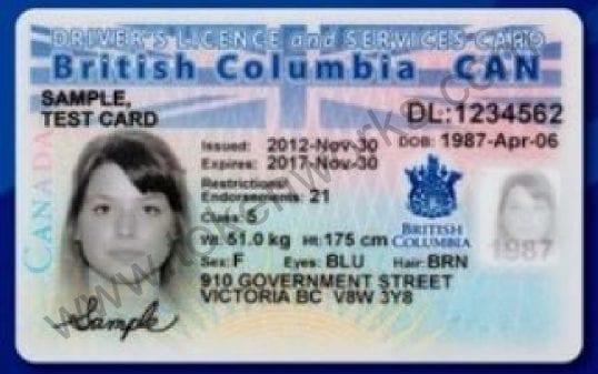 New British Columbia Combined License and Services Card – February 2013