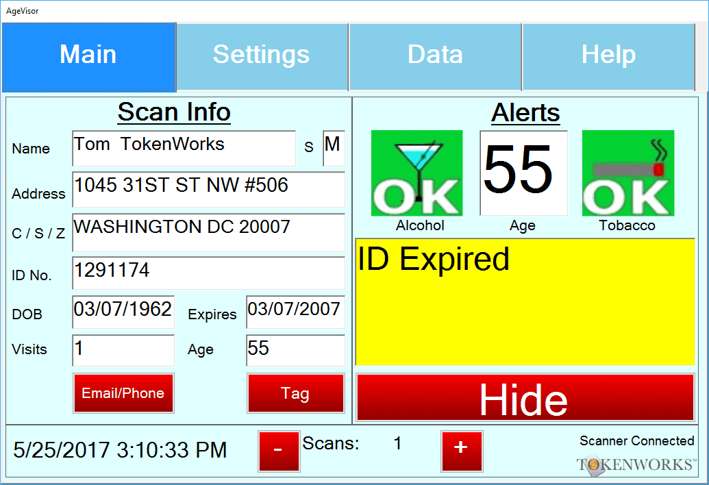 AgeVisor POS ID Scanner Update – Featured Screenshot of New User Interface