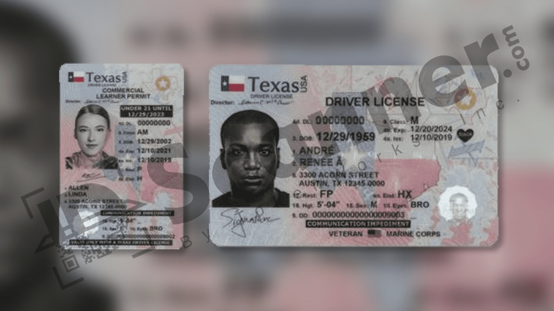 creating pdf 417 barcode for Texas Drivers license