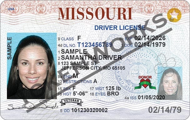 missouri drivers license issue date code