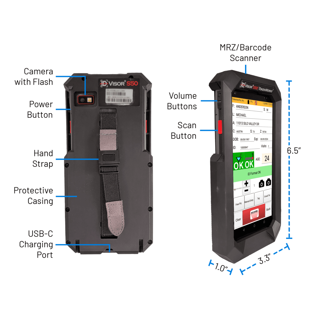 Mini Id Scanner IDVisor® S50: Hybrid ID Scanner | Age Verification - IDScanner.com
