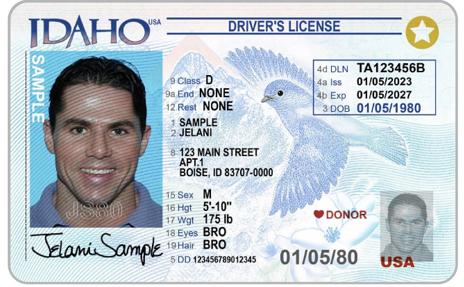 Idaho Releases New Drivers License Design