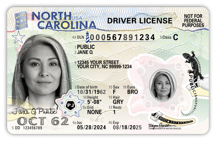 New North Carolina Driver License 2024 Provides More Security Features