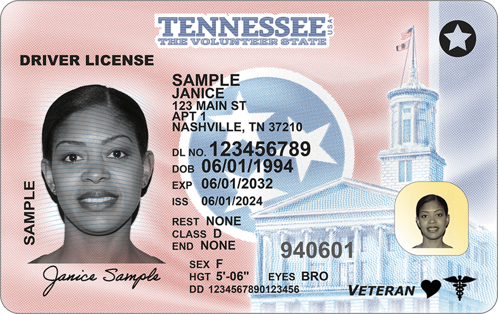 Tennessee’s New Driver’s License Design 2024